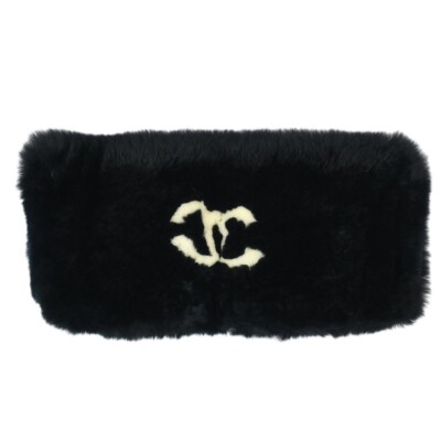 Chanel Black Fur Bracelet Bangle Wristband 133692 | eBay display picture 3
