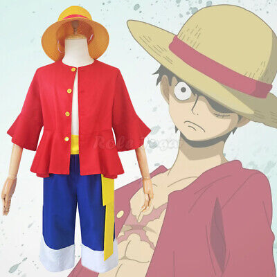 Monkey D. Luffy Cosplay Costumes Anime One Piece Role Play Uniform