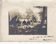 ALFEDENA:  Foto anni '20 - Pranzo di Nozze con pic-nic sull'erba a 1.100mt.