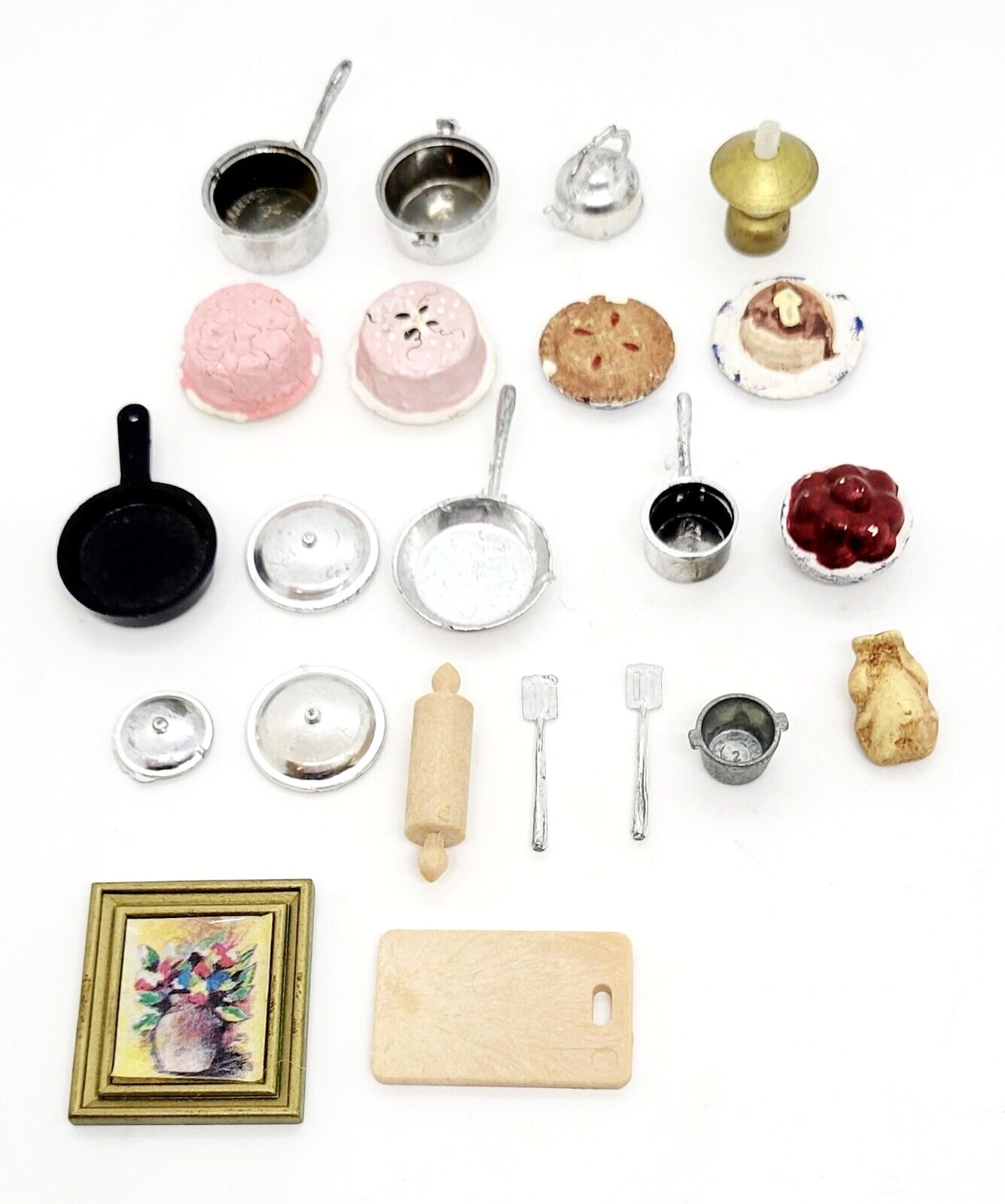 Vintage Lot of Miniature Doll House Kitchen Accessories eBay