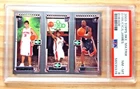2003 TOPPS LEBRON JAMES DWAYNE WADE DARKO MILICIC ROOKIE CARD PSA 8 NM-MT LAKERS