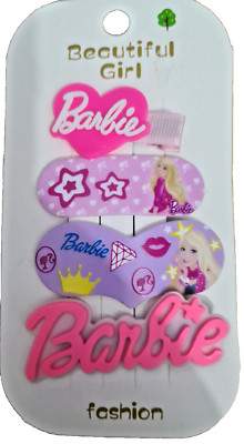 Barbie Mattel 4 Barbie PVC-Haarklammern - Beatiful Girl