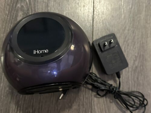 iHome iBT29 Color Changing Dual Alarm Clock Bluetooth FM Radio w/ Power Adapter