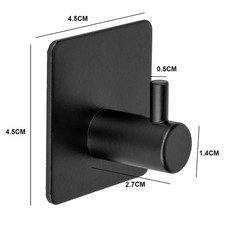 Self Adhesive Hooks Towel Holder Wall Door Stainless Steel Coat Bathroom 2-20PCS