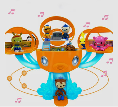 New Octonauts Octopod Sound & Light Castle Adventure Playset with 8 Figures Toys
