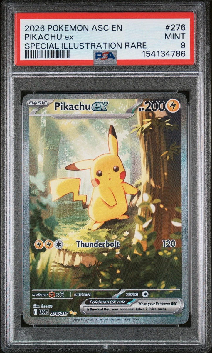 Pikachu Pokémon TCG Grade 9 Rare Individual Collectible Card Game