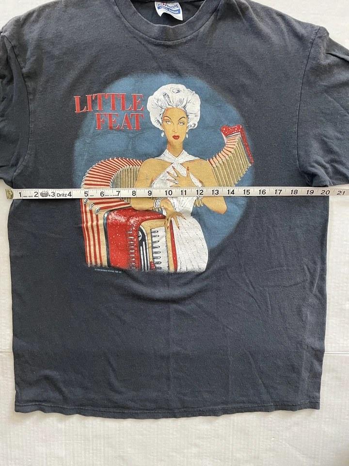 VINTAGE 1988 LITTLE FEAT Roll Right Thru  Tour T-shirt X-LARGE EXC  2-sided - Image 3 of 4