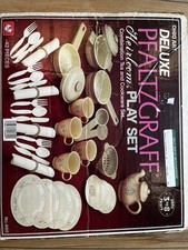 Vintage Pfaltzgraff Ohio Art Heirloom Deluxe Play Tea Set Dishes Pots No 460