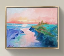 Original Impressionist Painting on 14x11 inch Canvas - Signed by the Artist