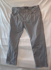 Mavi Jeans Men's 38x30 Matt Relaxed Fit Straight Leg Mid Rise Denim Gray