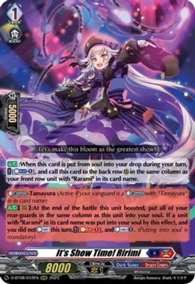 x1 It's Show Time! Ririmi - D-BT08/012EN - RRR CFV M/NM