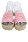 Gucci Womens Damits Logo GG Espadrille Slide Platform Sandals Pink Size 5 — photo 3