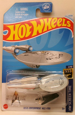2024 HOT WHEELS HW SCREEN TIME 2/10 STAR TREK U.S.S. ENTERPRISE NCC-1701 #4/250
