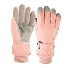Winter-Skiing-Snowboarding-Gloves Warm Outdoor Sports Mittens for Girls Pink