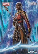 2025 Topps Chrome Marvel Raywave #82 Okoye - Black Panther