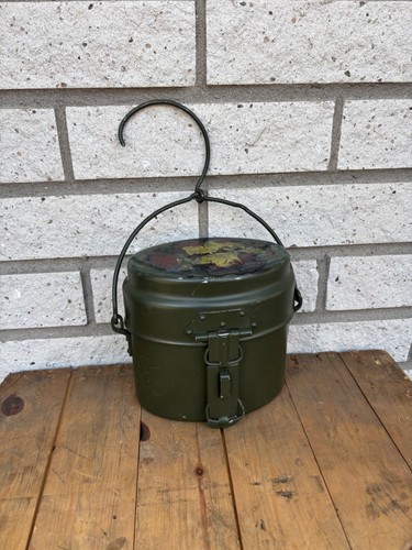 Swedish Army Mess Kit Vintage Military Cooking Pot Three Crowns 1986 Field Gear