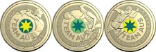 Gymnastics Basketball Athletics Set of 3 Commonwealth Games $2 Coins 2026 - UNC
