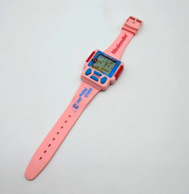 Pink Super Mario Bros 3 Game Watch Nintendo 1990, Stainless Steel Back, Working!