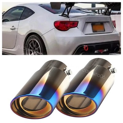 Car Exhaust Pipe Tip Rear Tail Throat Muffler Blue For Mitsubishi Eclipse