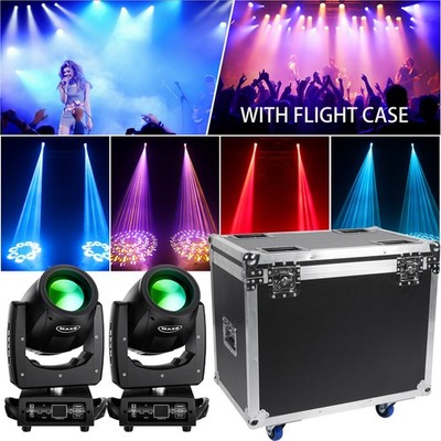 230W 7R Beam Zoom Sharpy 24 Prism DMX Stage Lighting Moving Head Light With Case