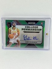 2023 Prizm Draft Picks Gabe Kalscheur Rc Green Prizm College Penmanship Auto 