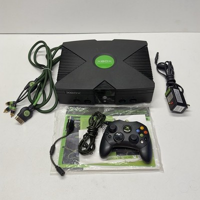 Microsoft Xbox Original OG Console with OEM Monster Cable and Controller