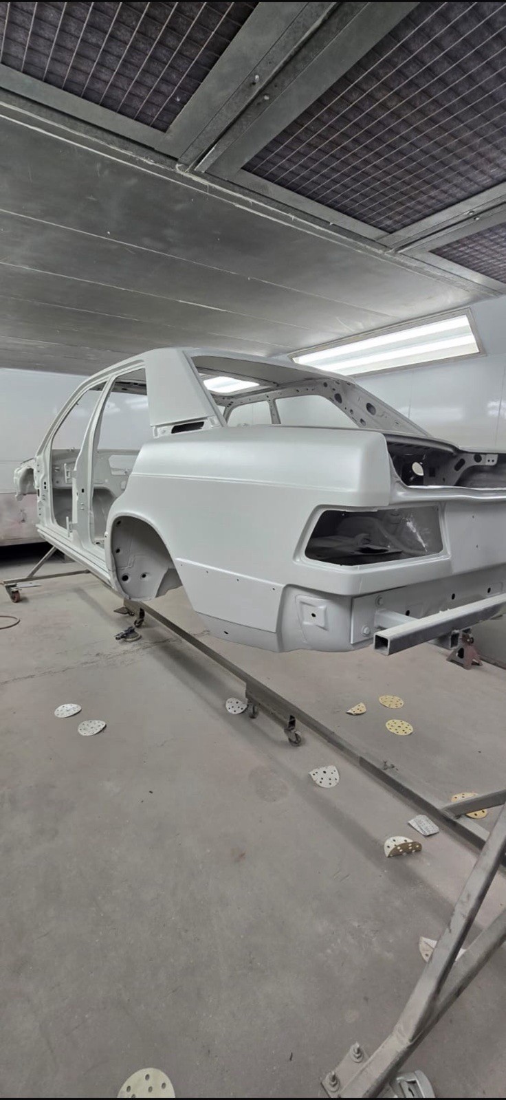 1989 Mercedes 190E 2.5 16V Cosworth Project Car Shell Refurbished at a Cost of 36K