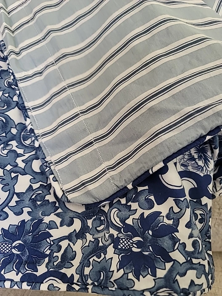 Ralph Lauren PORCELANA AZUL TAMARINDO PÁJAROS Edredón Completo/Reina, King Shams (2) Foto 4 de 4