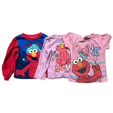 Toddler Girl Elmo Tops Sesame Street Sweatshirt Long Sleeve T Shirt Size 2T