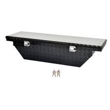 63.875x20x14.75 Aluminum Angled Truck Tool Box Low Profile Toolbox Storage