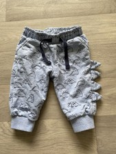 M&co Baby Boys Blue Dinosaur Joggers Size 0-3 Months
