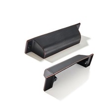 10 PCS 3 Inch Channing Oil Rubbed Bronze Cabinet Cup Pulls Drawer Handle Knob