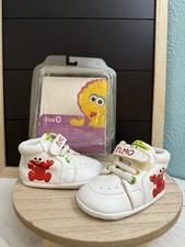 Vintage Y2K Sesame Street Elmo Baby Toddler Shoes SZ 0 Soft Sole Sneaker 90s