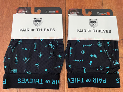 2 Pack,Pair of Thieves Black SuperFit Mesh Magic Boxer Brief Medium 31 ...