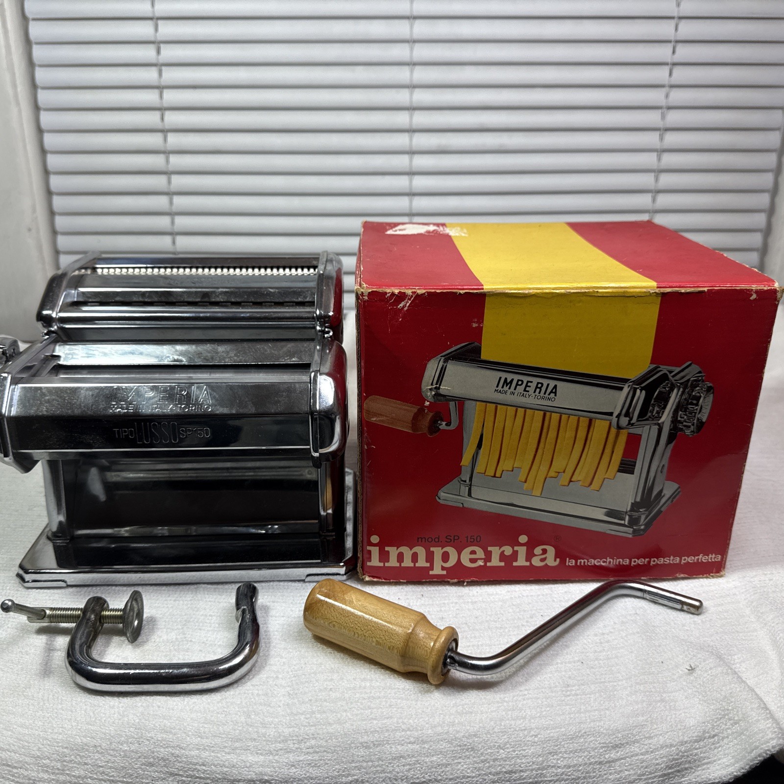 Vintage Imperia Tipo Lusso SP-150 Noodle Pasta Machine Noodle Maker Quality