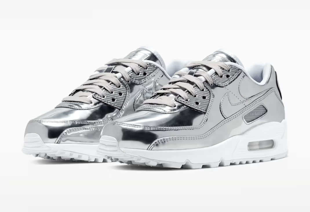 Nike Air Max 90 メタリックシルバー　28センチ Yahoo!オークション - 新品 箱あり 28cm ナイキ エアマックス90 シルバ