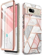 Glitter Case for Google Pixel 7 with Built-in Screen Protector 360 Degree Protec