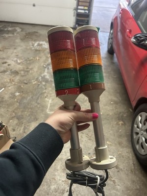 Lot of 12 PATLITE LMS-02 Signal Tower Stack Lights 24V AC/DC Multi-Color