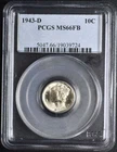 1943D Mercury Dime PCGS MS66FB #b