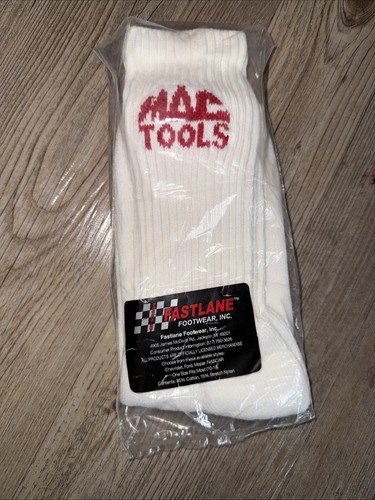 Mac Tools Vintage Socks New Pair Retro Old Stock Half Calf Mens Size 10-13 New - Picture 1 of 3