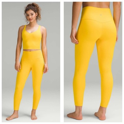 Lululemon Align High-Rise Pant 28  Maize Yellow Size 8 Stretch Workout