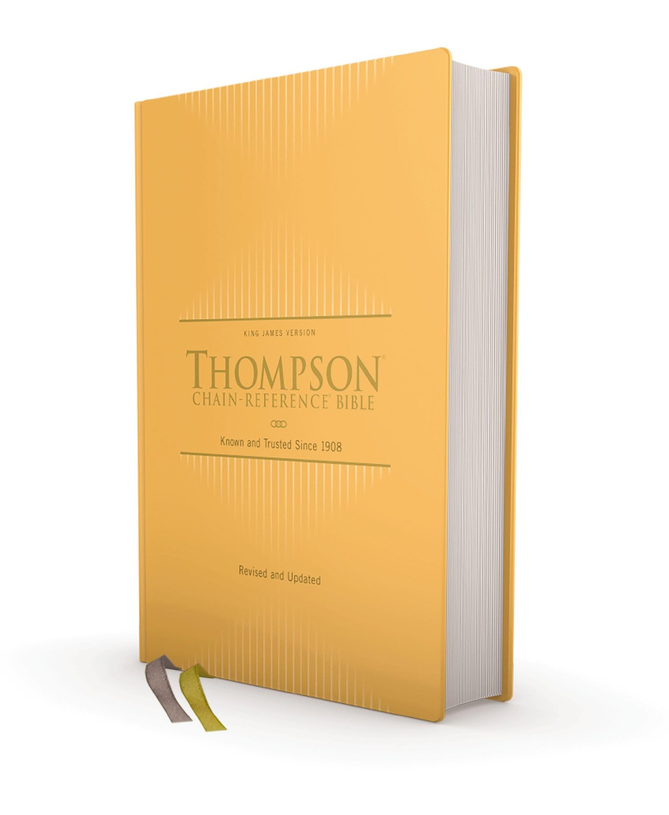 KJV, Thompson Chain-Reference Bible, Hardcover, Yellow Gold, Red Letter, Comfort