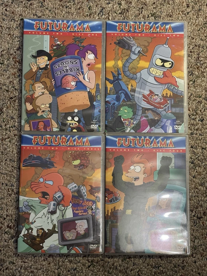 OPEN BOX Futurama Volume Two 4 Disk Set - SLEEVE INCLUDED - Image 2 of 4