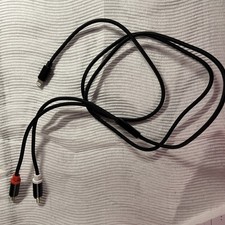 Mfi Certified Lightning to RCA Cable Aux Adapter, 2-Male Stereo Y Splitter, 3.3F