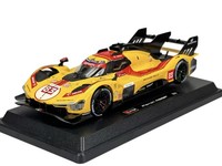 Bburago 2025 Ferrari 499P #83 Kubica 24H LE Mans FIA WEC Yellow 1:24 26319 NEW