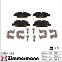 Zimmermann 25980.165.2 Bremsbelagsatz FüR Mini F56 F55 F57