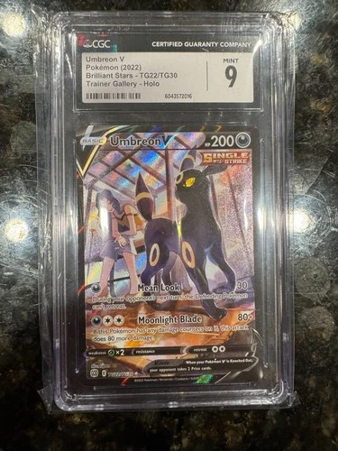 Umbreon V TG22/TG30 Trainer Gallery Holo Brilliant Stars Pokemon CGC 9 Mint