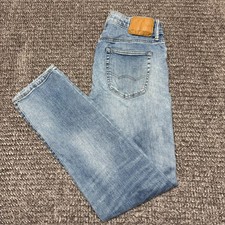 American Eagle Mens Slim Airflex Jeans 30x32 Light Wash Distressed Denim