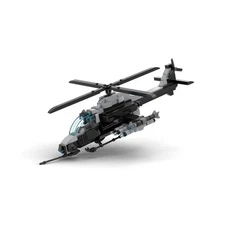 Custom MOC-217189 Helicopter AH-1 Colibri Building Blocks Set (431PCS)