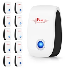 2025 10Pack Ultrasonic Pest Repeller Electronic Mouse Repellent Ultrasonic Pl 